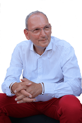 Martin mit roter Hose Selbstbild Martin Barnickel
